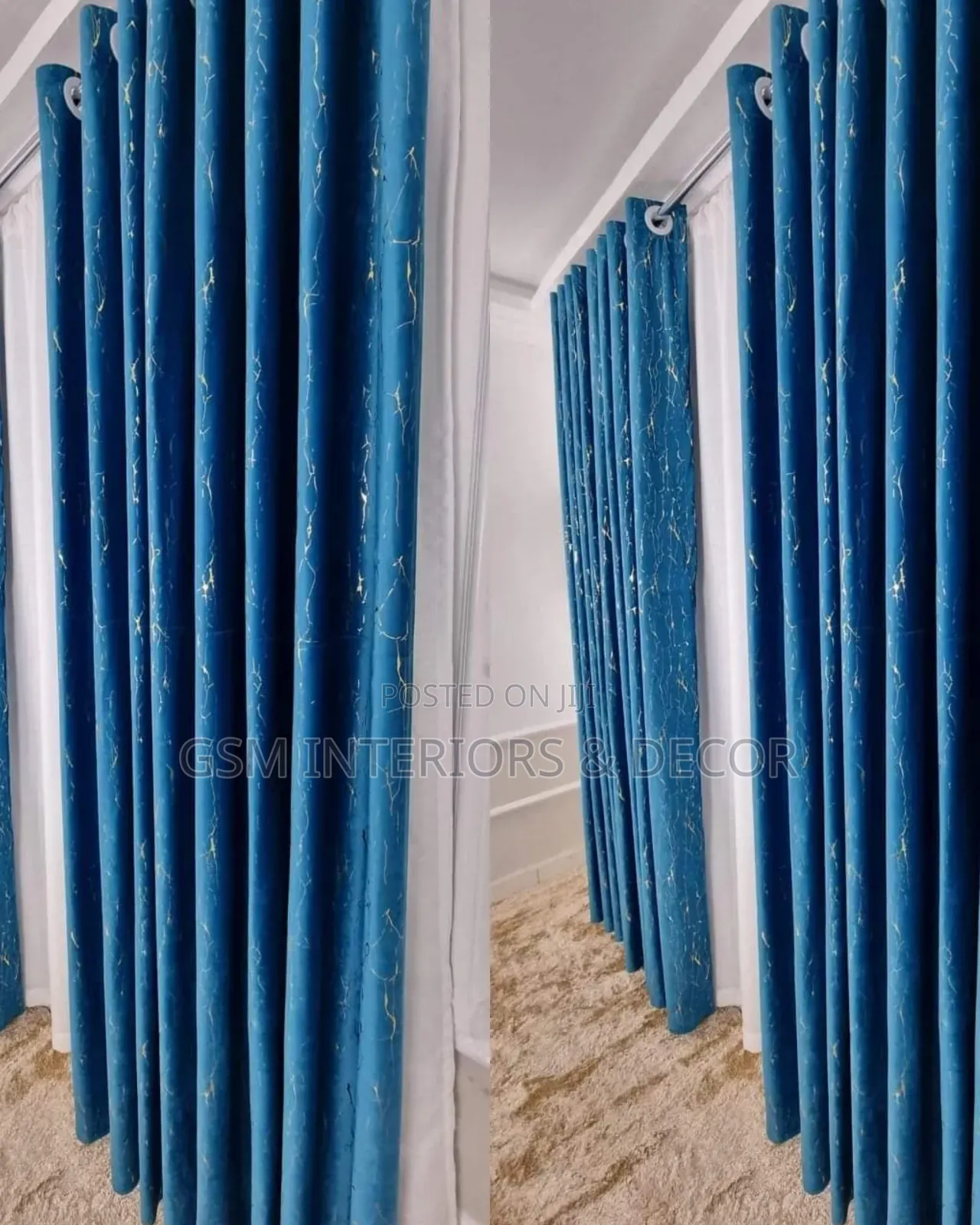 Mint Blue Home Curtains for Beautiful Interior Finishes
