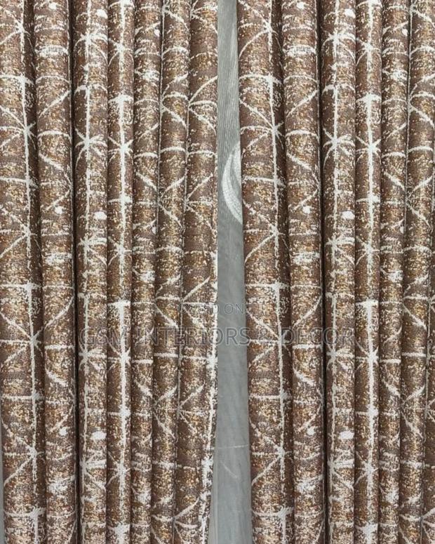 Deep Brown Heavy Fabric Curtains