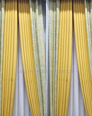 Mustard Curtains With Matching Linen Curtains for Home Interiors