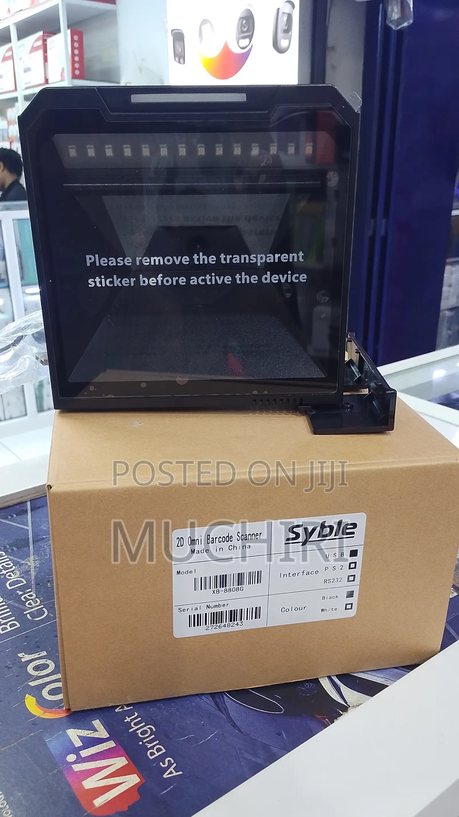 Fixed Square Table Mount Barcode Scanner