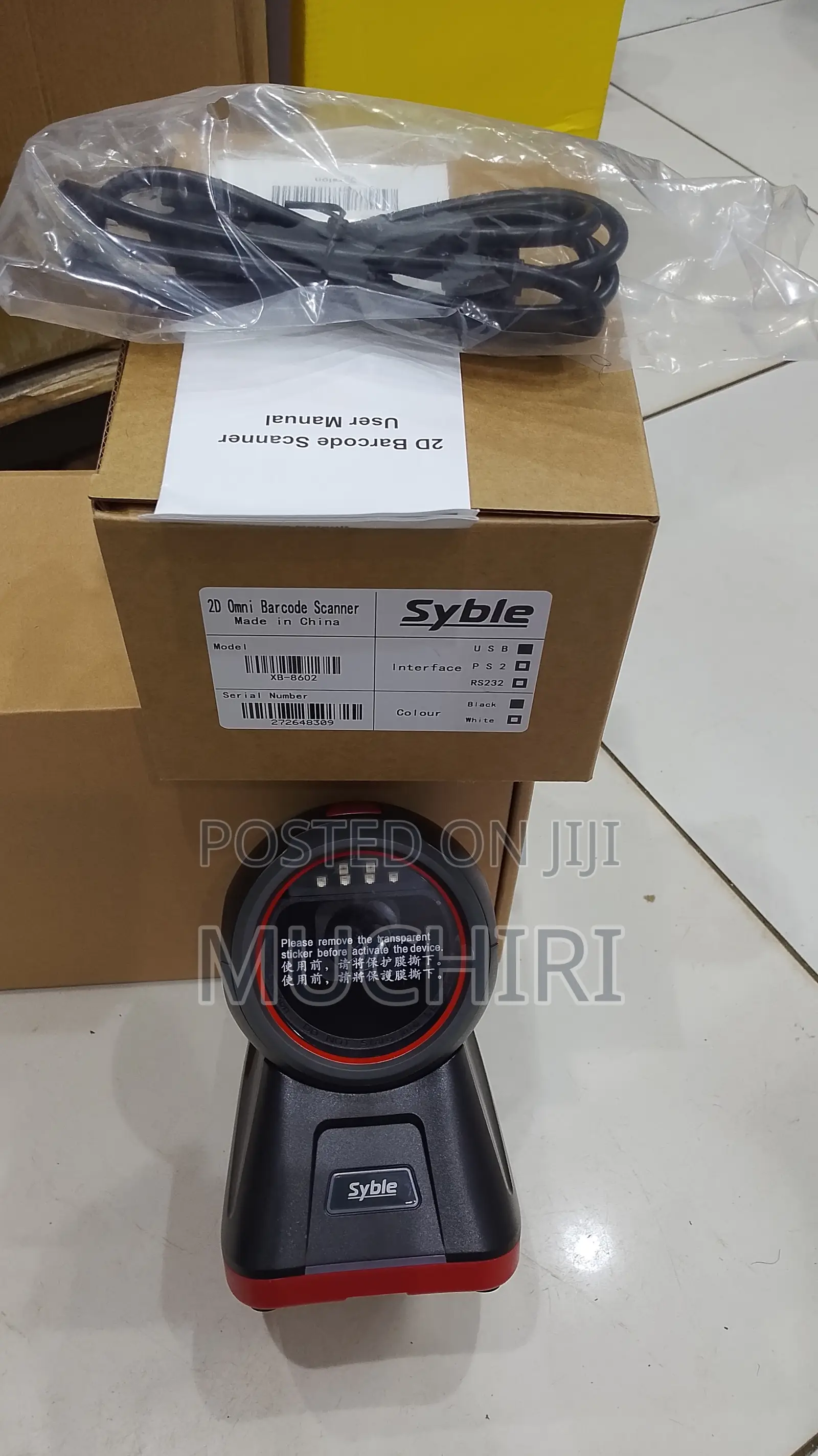 Syble Oval Table Mount Barcode Scanner for Pos