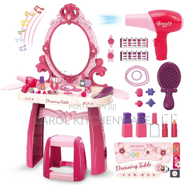 46 PCS Princess Pretend Play Dressing Table Accessories Set - thumbnail 2