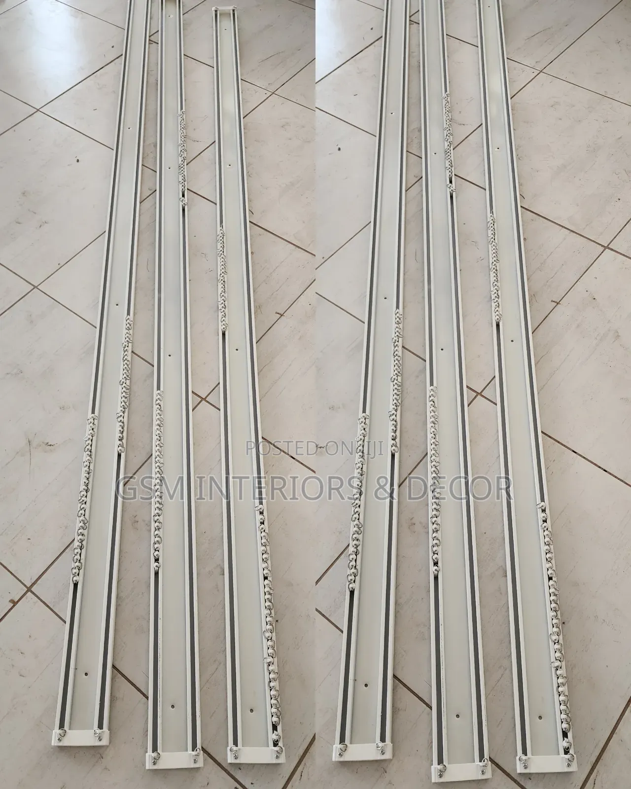 Aluminium Curtain Rails With Silent Rolling Runners