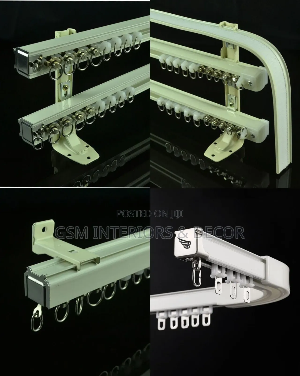 Aluminium Curtain Rails in Bendable and Straight Designs