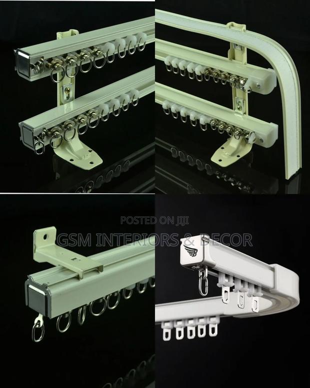 Aluminium Curtain Rails in Bendable and Straight Designs