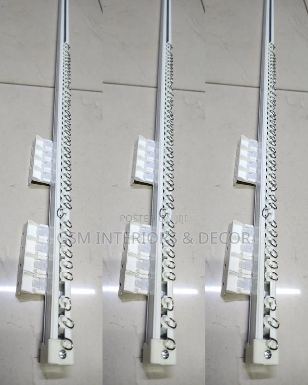 Aluminium Curtain Rails, Single Strand Track Rails