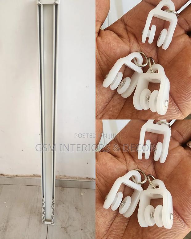 Aluminium Curtain Rails With Separate Runners/Glinders