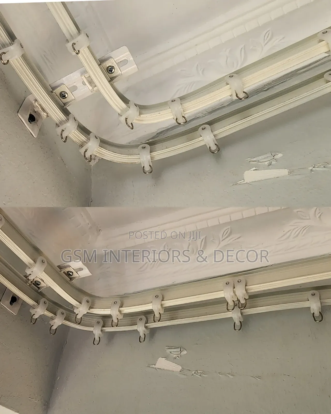 Aluminium Bendable Curtain Rails With Smooth Bends