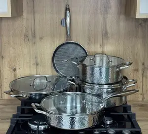 Trendy 9pcs Uakeem Stainless Steel Nonstick Cookware- St22