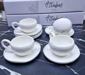 37 Pieces White Porcelain Dinner Set