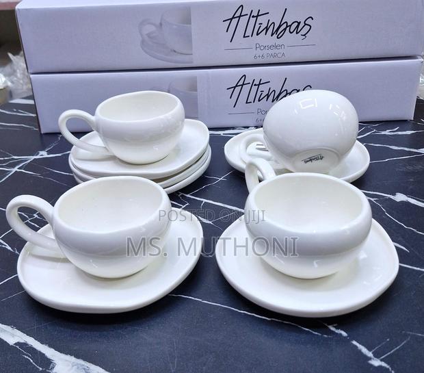 37 Pieces White Porcelain Dinner Set - thumbnail 2