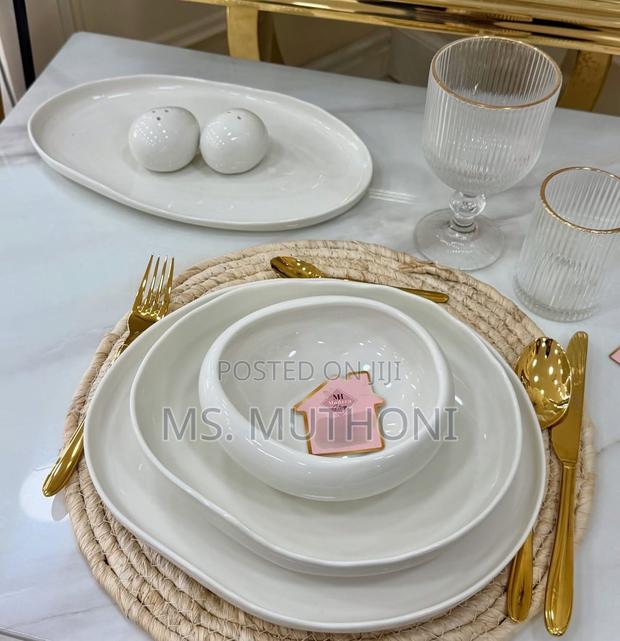 Large Set (39 PCS Dinner Set )Modern European Double Glaze Porcelain