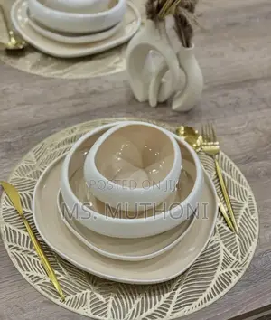39 PCS Stylish Two Tone Dinner Set