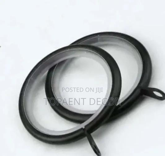 Metallic Drappery Rings With a Plastic Lining Inside