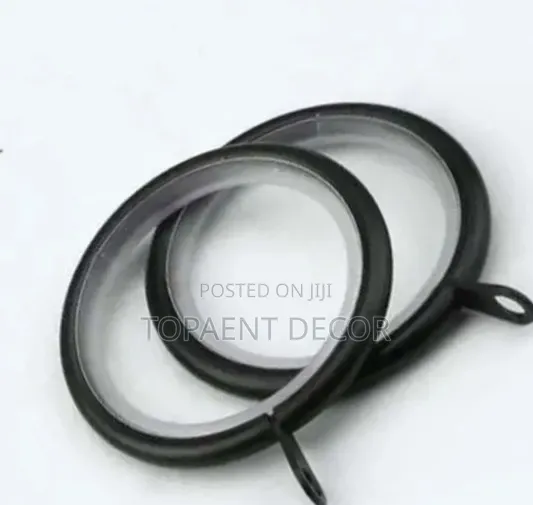 Metallic Drappery Rings With a Plastic Lining Inside