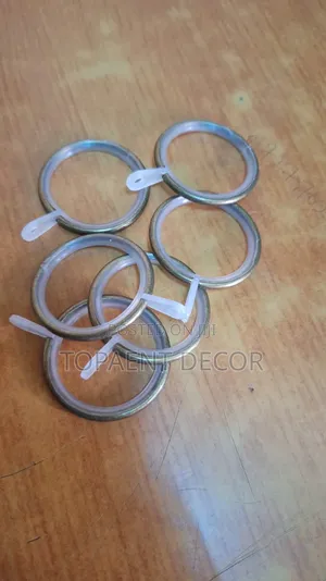 Silver Pieces of Powder Coated Curtain Rings