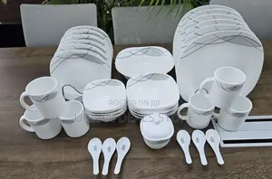 39 Pieces Square Opal Glass Dinner Set