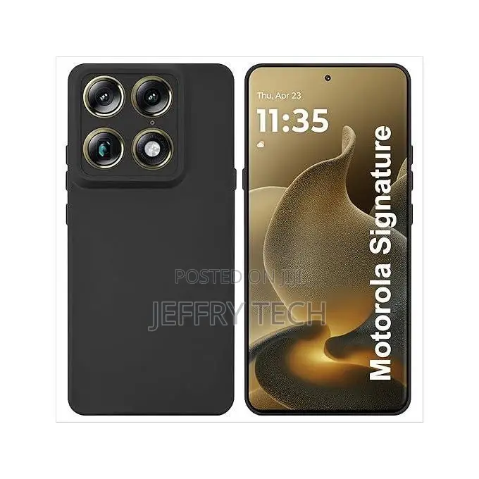 Case Soft Silicone Back Cover for Motorola Signature -Black