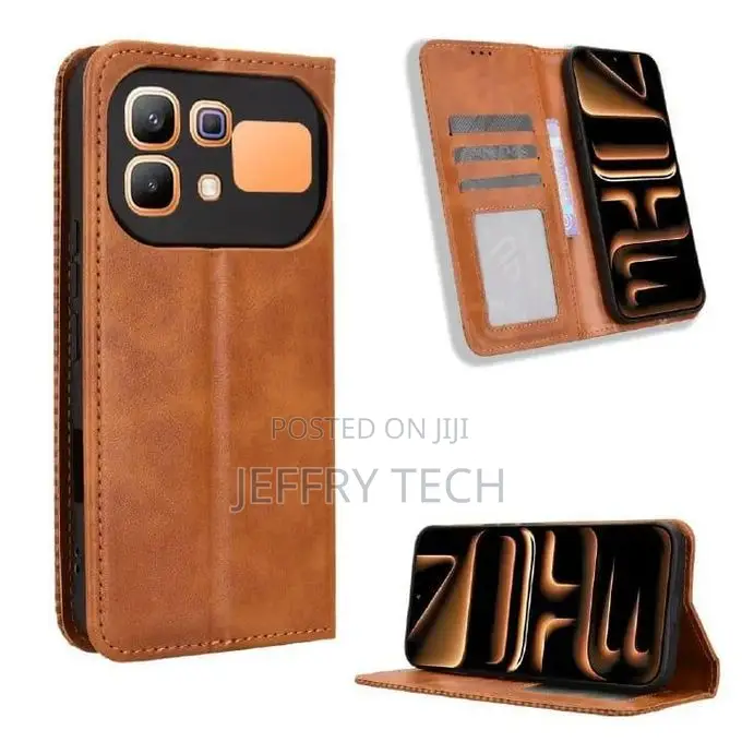 Caseme Leather Flip Cover for Infinix Note 60 Pro 5g Case Magnetic