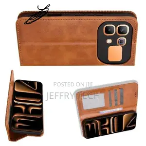 Caseme Leather Flip Cover for Infinix Note 60 Pro 5g Case Magnetic