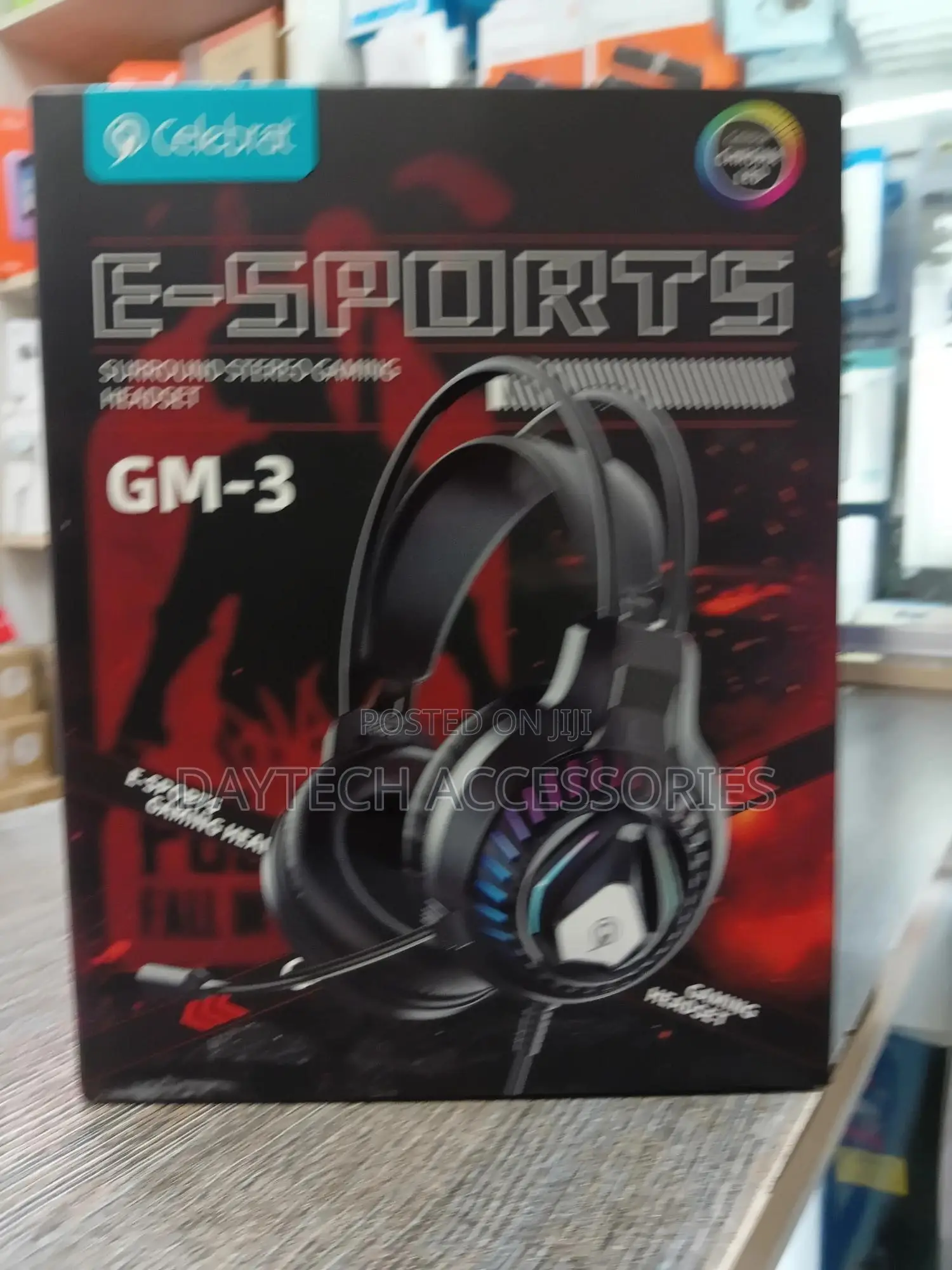Celebrat Gm-3 Wired Gaming Headset With Chroma Led Lighting.