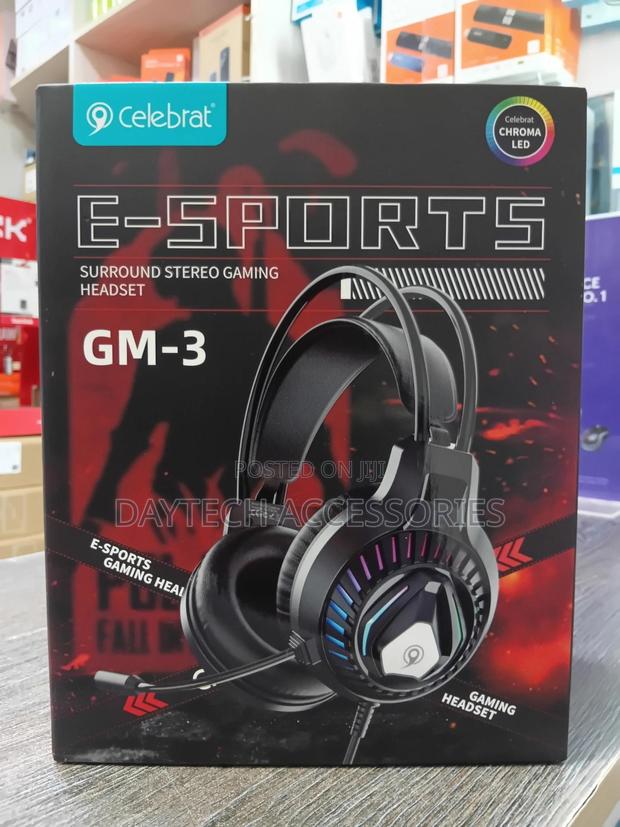 Celebrat Gm-3 Wired Gaming Headset With Chroma Led Lighting. - thumbnail 2