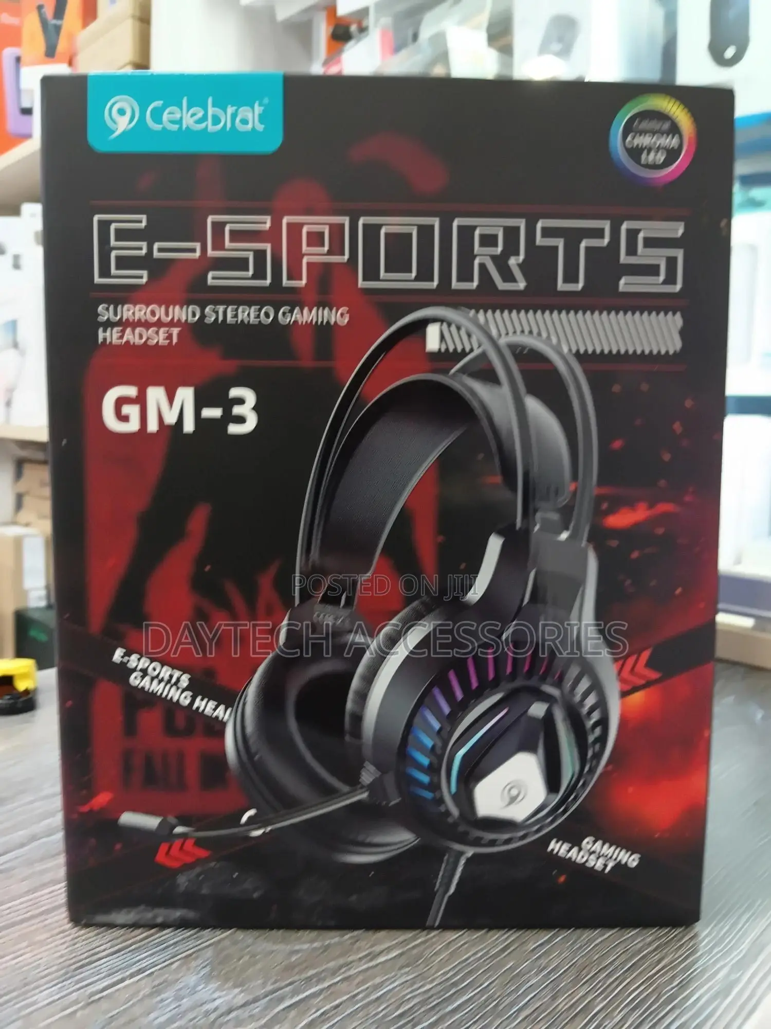 Celebrat Gm-3 Wired Gaming Headset With Chroma Led Lighting.