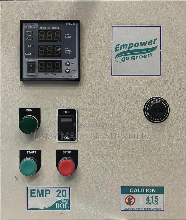 3–5 Kw Borehole Control Panel - main view