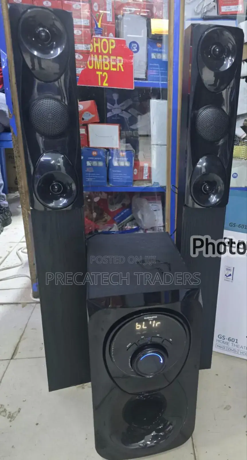 Globalstar.,2.1ch Tall Boy Multimedia Speaker System