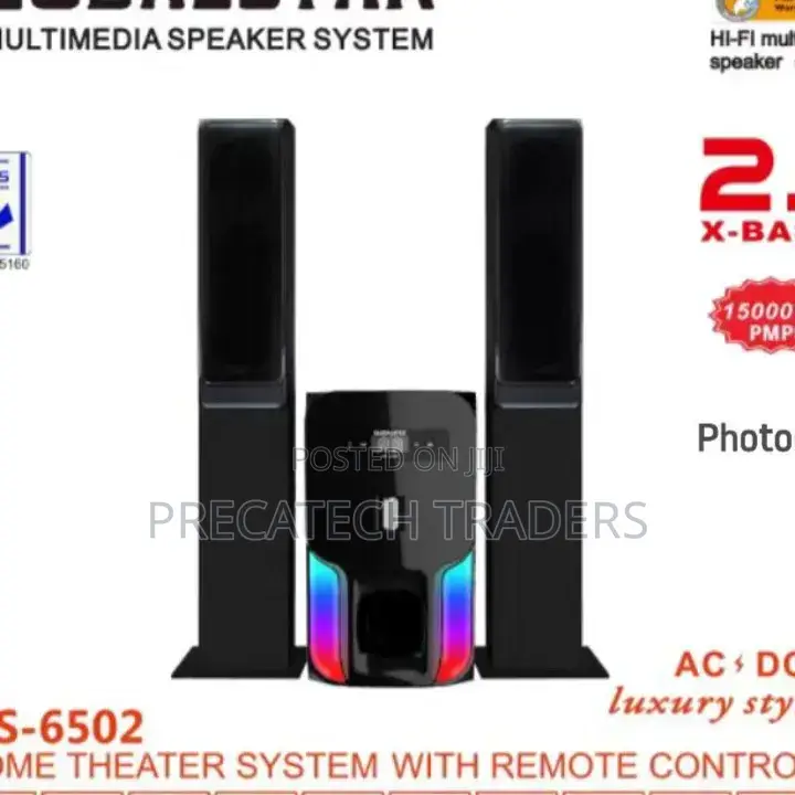 2.1ch Home Theater System With Remote Control Tall Boy Woofer
.