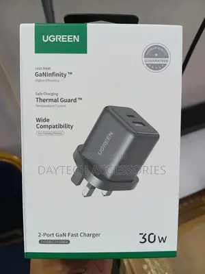 This Is a Ugreen 2-Port Gan Fast Charger (30w).