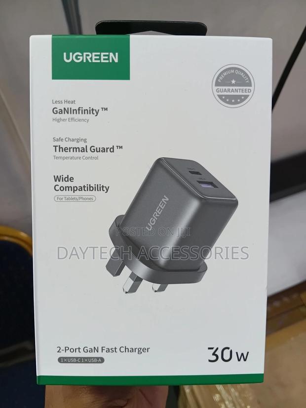 This Is a Ugreen 2-Port Gan Fast Charger (30w).