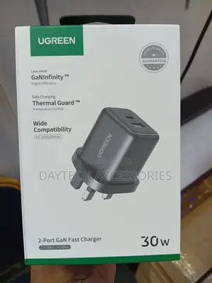 This Is a Ugreen 2-Port Gan Fast Charger (30w).