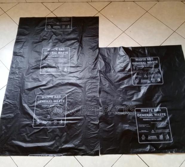 Black Large Household Garbage Bags 50pcs