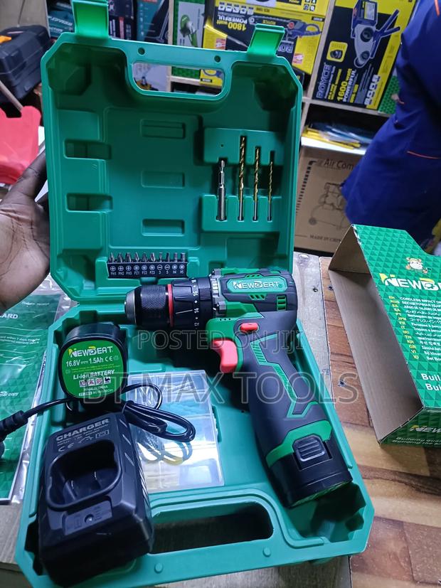 Cordless Drill With Metallic Chuck 16.8v