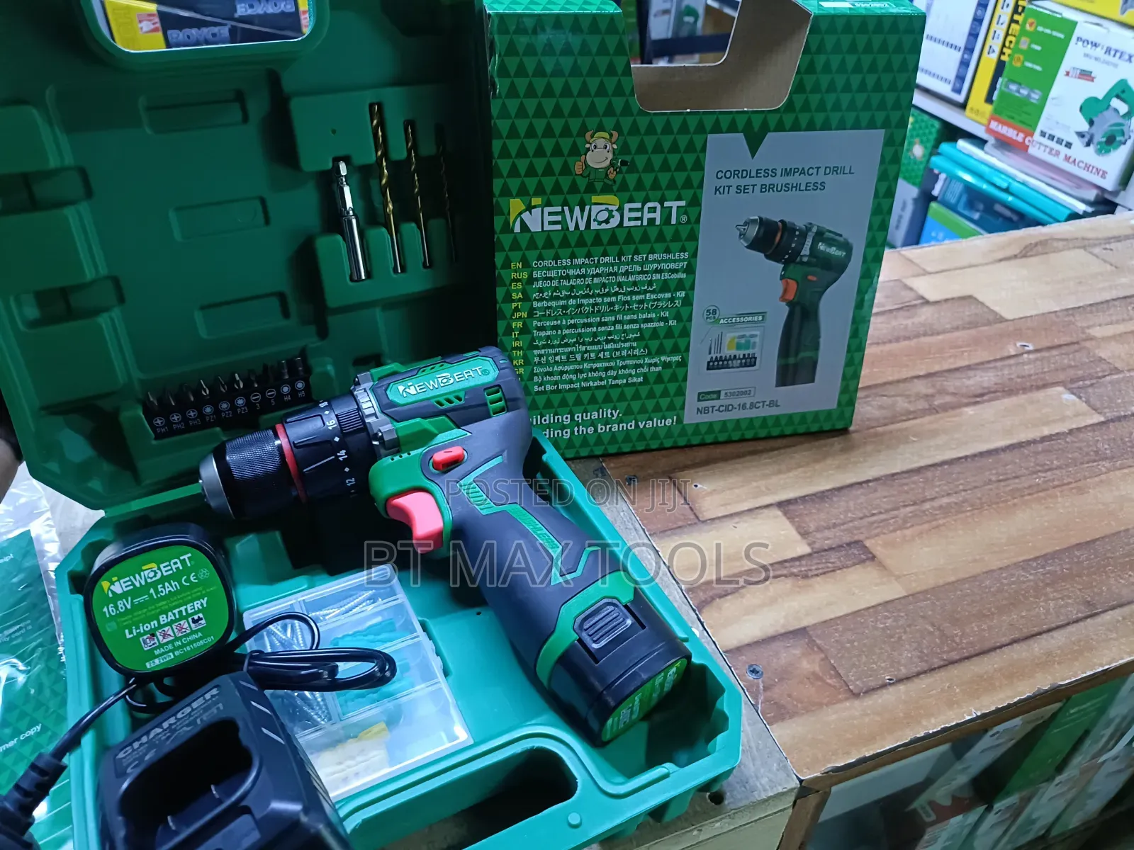 Cordless Drill With Metallic Chuck 16.8v
