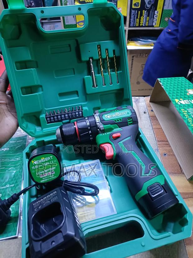Cordless Drill With Metallic Chuck New Beat