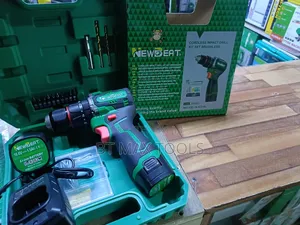 Cordless Drill With Metallic Chuck New Beat
