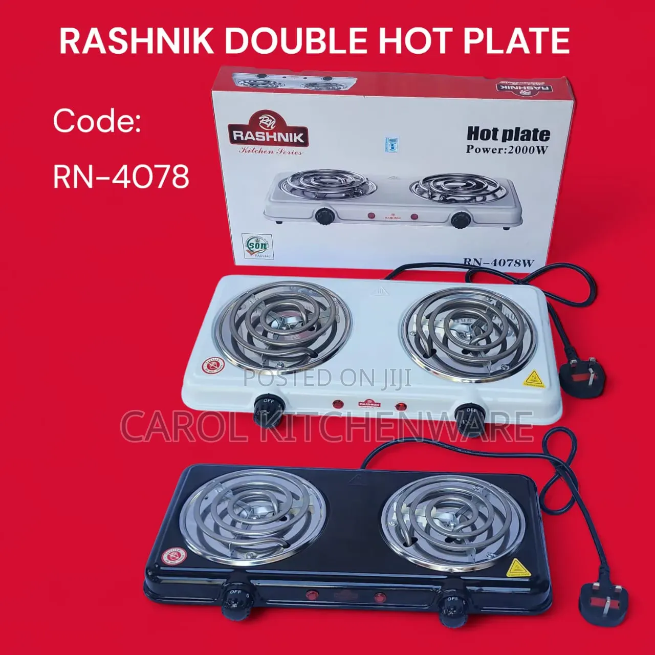 Double Burner Hot Plate/Electric Double Hot Plate