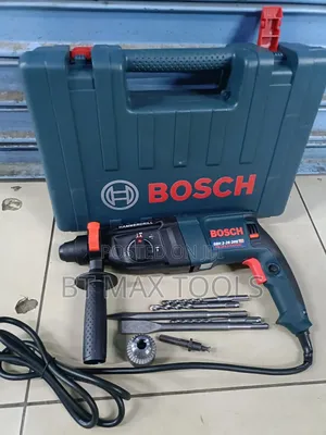 Rotary Hammer With Double Chuck and Bits