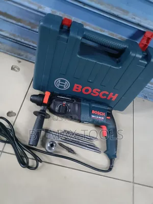 Rotary Hammer With Double Chuck and Bits
