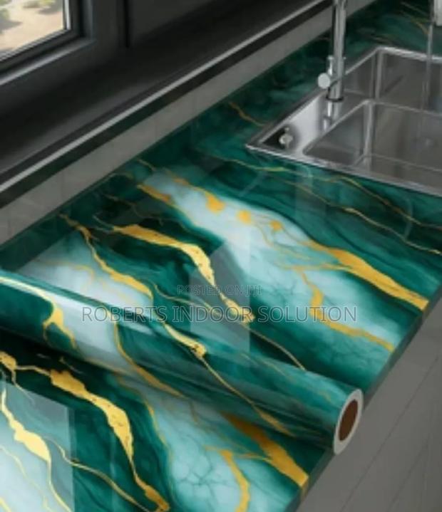 Glossy Marble Contact Paper