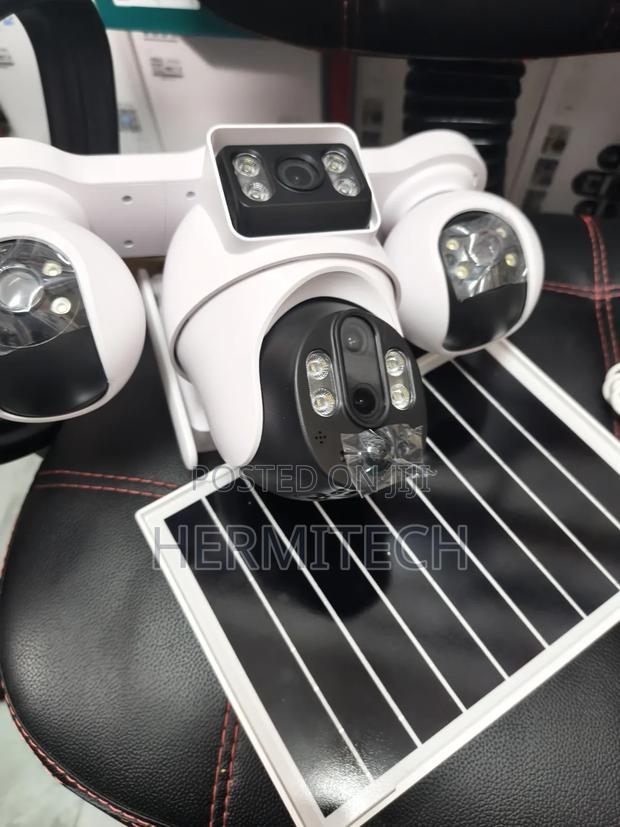 V380 PTZ Control Quad Lens 4g Solar Powered CCTV 4lens - main view