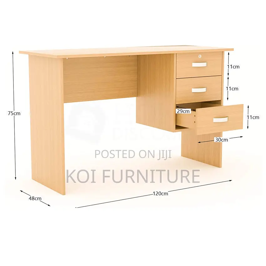Office Desk : 0.9m Wooden Home Office Study Desk