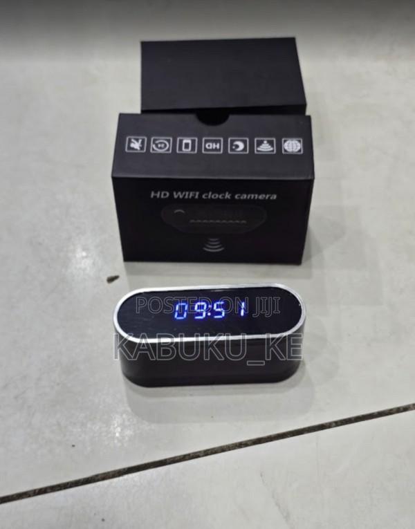 Table Clock Wifi Spy Hidden Camera Audio Video Recorder