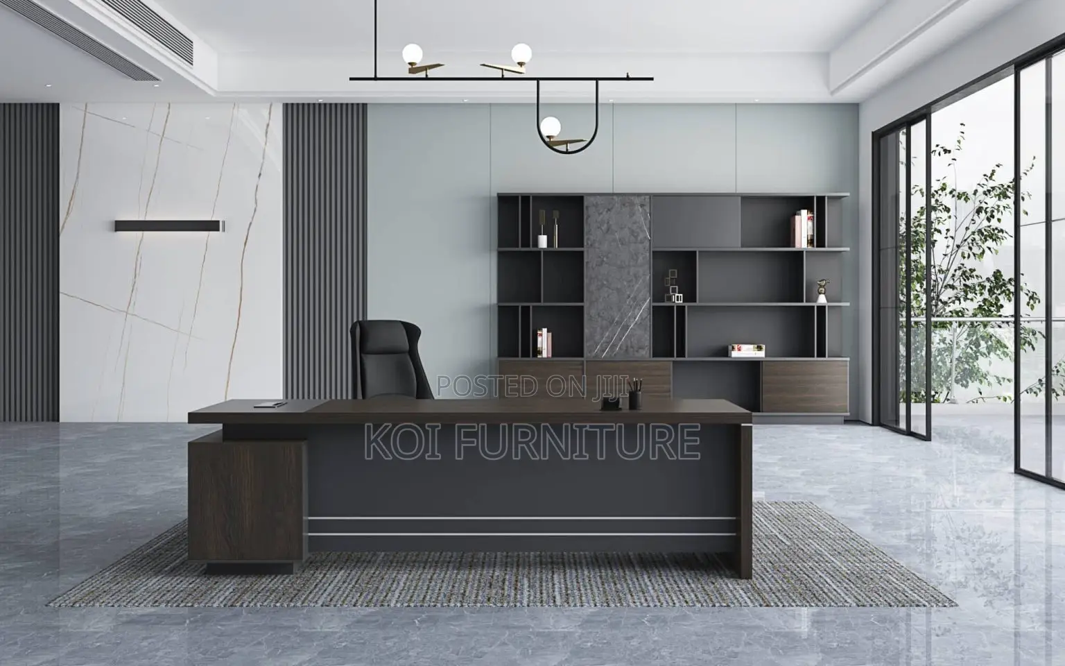 Office Desk : 1.6m Modern Executive Corner Office Desk