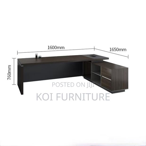 Office Desk : 1.6m Modern Executive Corner Office Desk - thumbnail 7