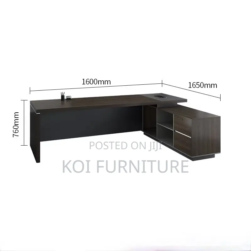 Office Desk : 1.6m Modern Executive Corner Office Desk