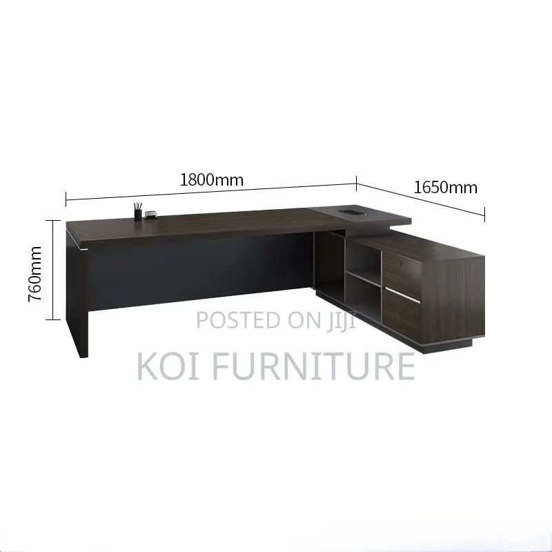 Office Desk : 1.6m Modern Executive Corner Office Desk