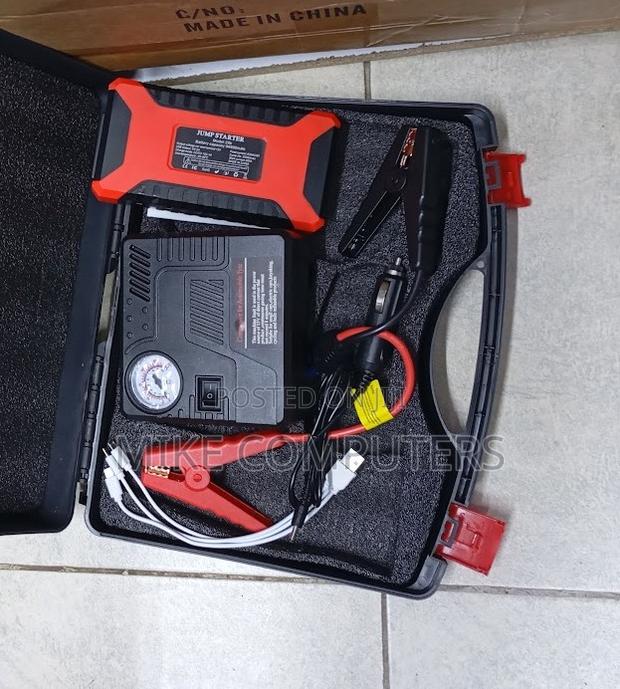 99800mah Car Jump Starter With Built in Tire Inflator and Power Bank
